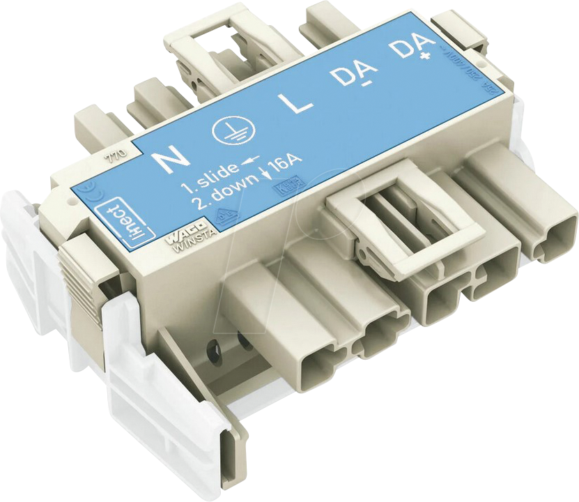 WAGO 770-7105 - Linect® MIDI, T-Verteiler 5-pol, 1xStecker / 2xBuchse