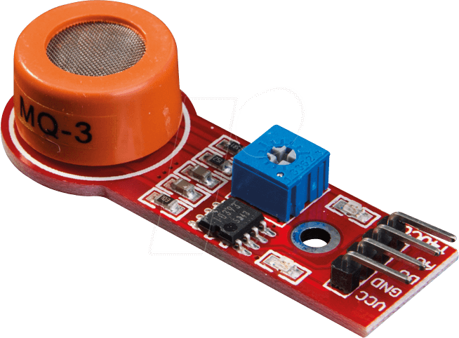 DEBO GAS2 MQ3 - Entwicklerboards - Gassensor, Alkohol (Ethanol), MQ-3