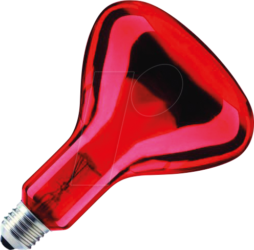 SCHI 390951012 - Infrarot Lampe, E27, R95, 100 W, Rot