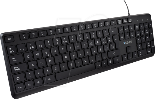 V7 KU350ES - Tastatur, USB, schwarz, ES-Layout