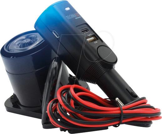 KFZ TX-168 - KFZ - Alarmanlage/Sirene mit Fernbed. & Ladefunktion