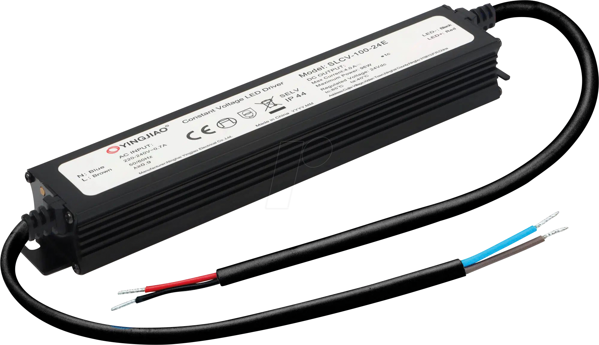 SLCV-100-24E - LED-Netzteil, 96 W, 24 V, 4 A, CV
