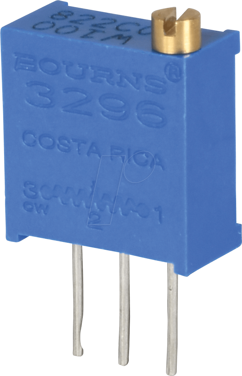 BOU 3296W-1-222 - Spindeltrimmer, 25 Gänge, 2.2 kOhm, linear