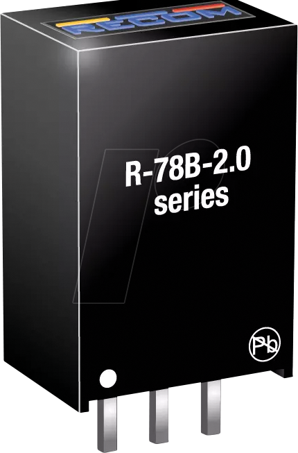R-78B33-20 - DC/DC-Wandler R-78, 4,75-32 Vin, Single, 3,3 Vout, 2000 mA, SIP3