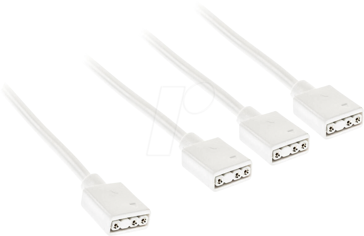 KOLINK 06638 - Kolink ARGB 1-3 Splitterkabel - 30cm, weiß