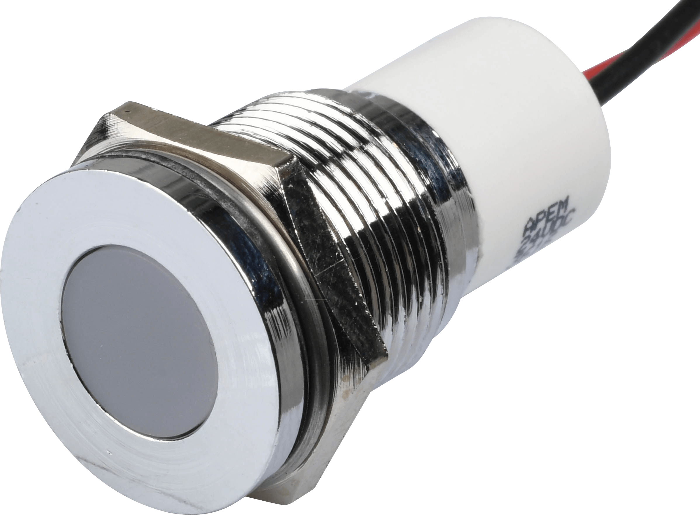 APM Q16F3C W24E - LED-Signalleuchte, weiß, 24 V, Ø 16 mm, bündig, bedrahtet