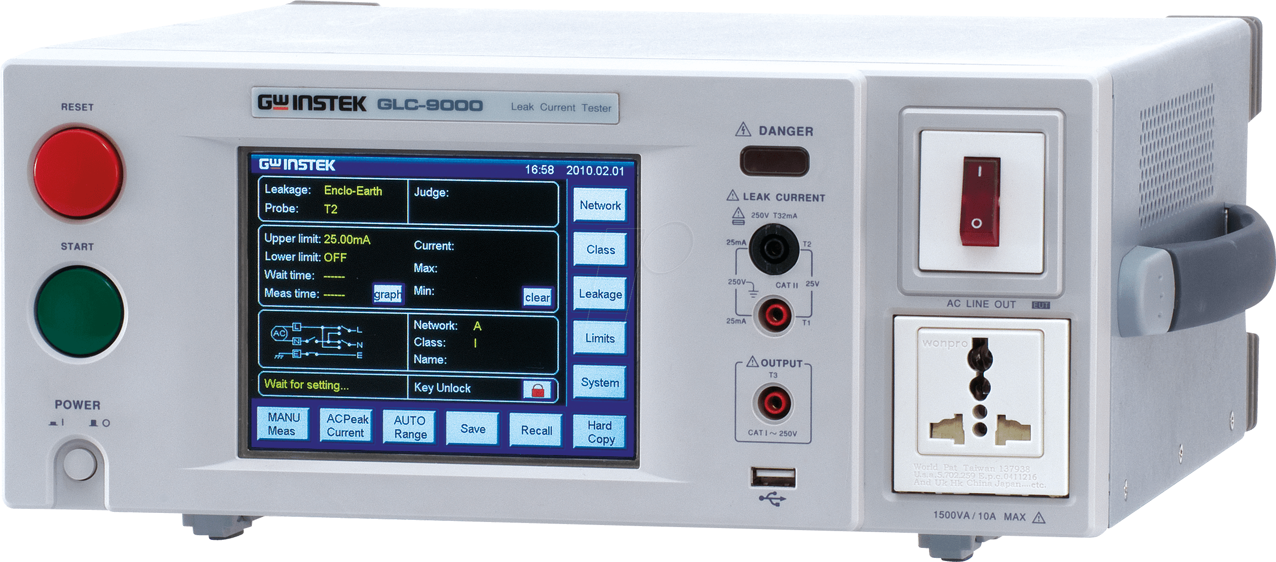 GLC-9000 - Leckstromtester GLC-9000, 25 mAAC, bis 10 A