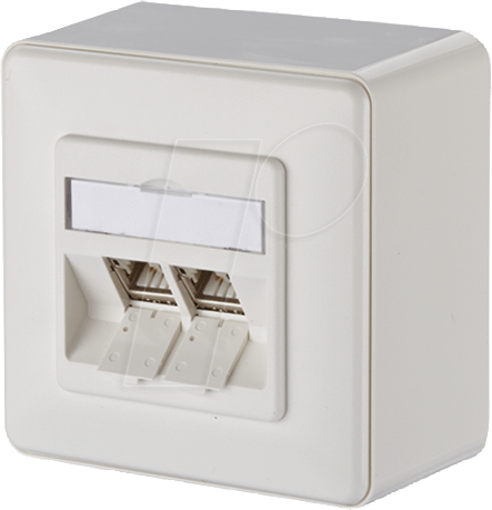 BTR 130B12D20002 - CAT.6A modul 2 Port 270°M AP reinweiß