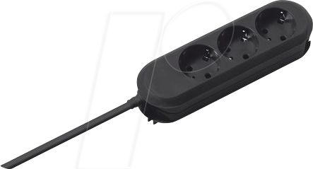 BACH 387.171 - Steckdosenleiste SMART, 3-fach, Typ F - CEE 7/3, schwarz