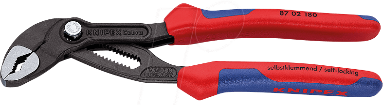 Thumbnail - KN 87 02 180 - Wasserpumpenzange, Cobra®, 180 mm, Kopf poliert