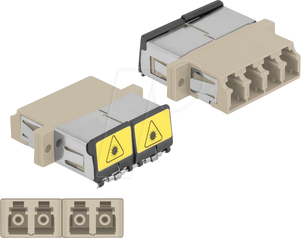 DELOCK 86904 - LWL Kupplung LC/LC Quad