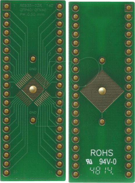 RE 935-03R - Multiadapter QFN40 P=0,50 mm RM 2,54 mm