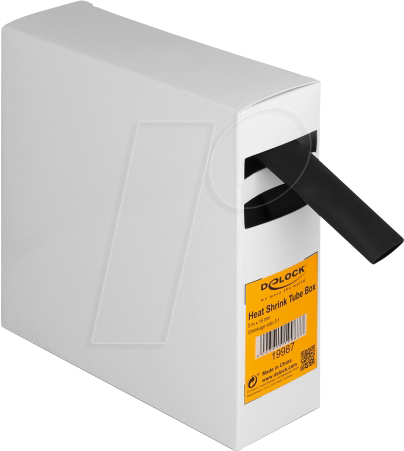 Thumbnail - DELOCK 19987 - Schrumpfschlauch Box, mit Innenkleber, 5 m x 15 mm schwarz