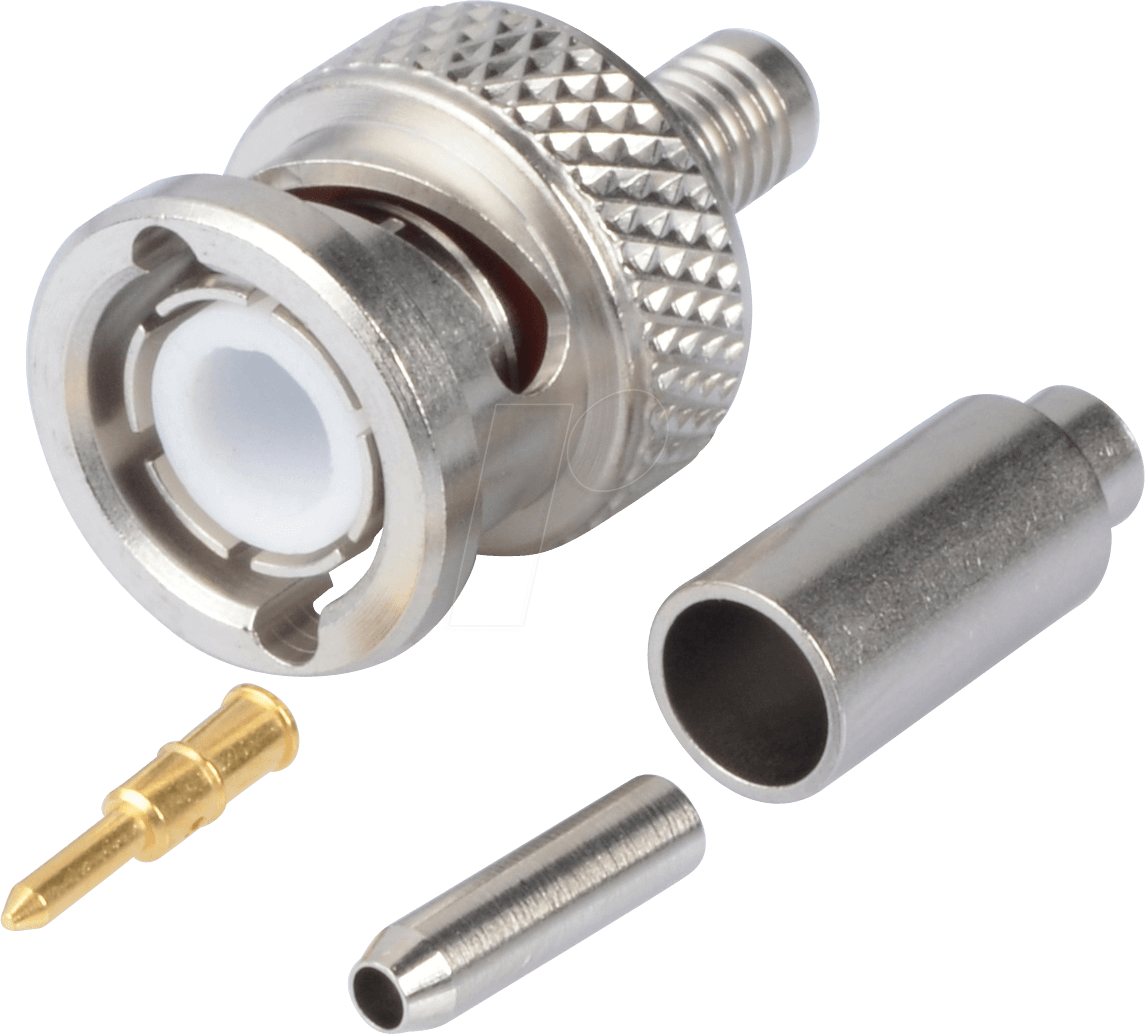 R 141 075 - BNC-Stecker, RG174/316, gerade, crimp