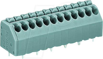 WAGO 250-205 - Klemmleiste mit Betätigungsdrückern, RM 3,5 mm, 8A, 5-pol