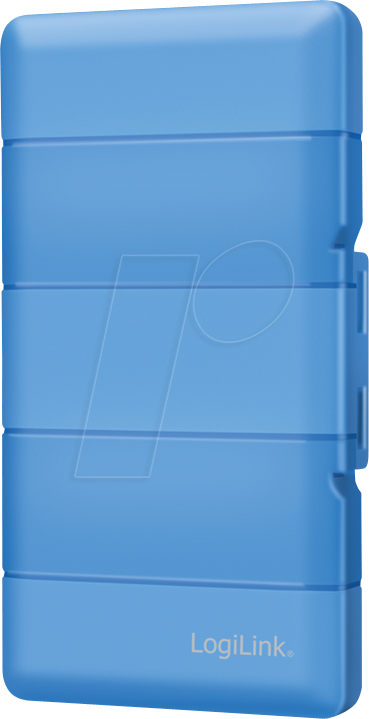 LOGILINK UA0417 - Schutz-Box für 4x M.2 2280, stoßfest, blau