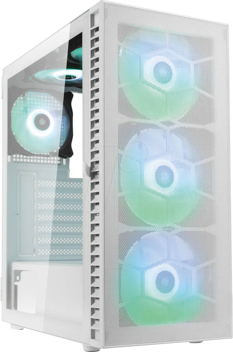 KOLINK 05389 - Kolink Observatory HF Mesh ARGB Midi-Tower - weiß