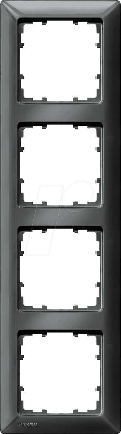 SIE 5TG2554-6 - DELTA line, carbonmetallic Rahmen, 4-Fach, 293x 80mm