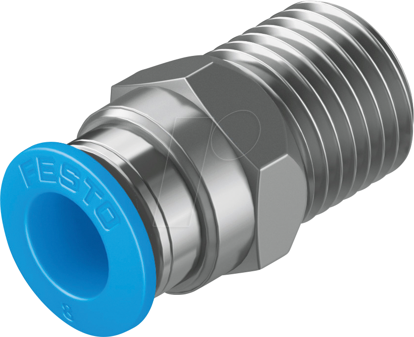 FESTO 153005 - Steckverschraubung, gerade, mit Außensechskant, R1/4 Ø 8 mm
