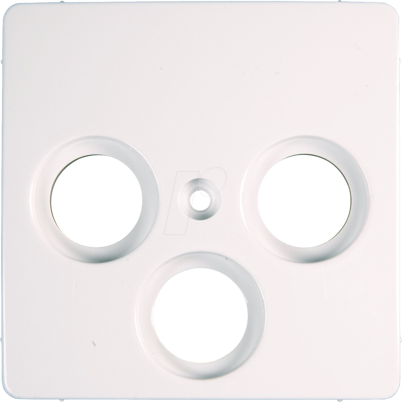 EL KO BK/SAT - TV/RF/Sat-Dosen-Zentralplatte - HK05, arcticweiß