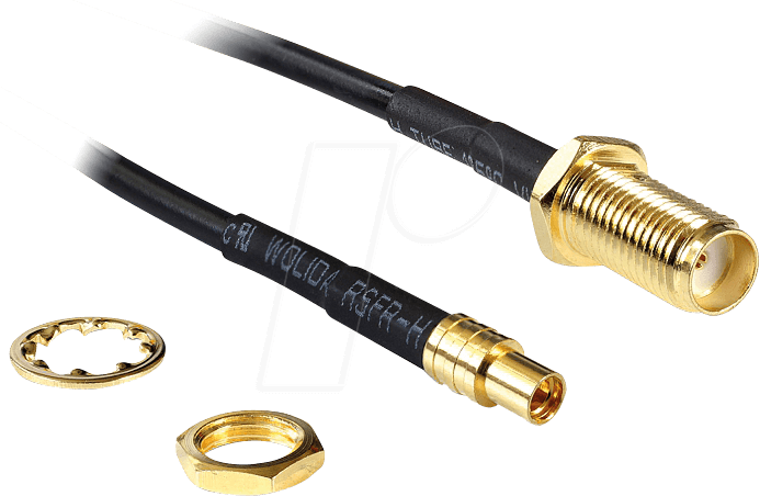 DELOCK 88579 - WLAN Kabel, SMA Einbaubuchse, MMCX Buchse