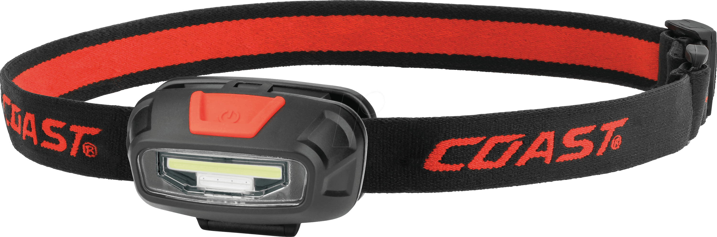 COAST FL13 - LED-Stirnleuchte FL13, 250 lm, schwarz / rot, IPX4, 2x AAA