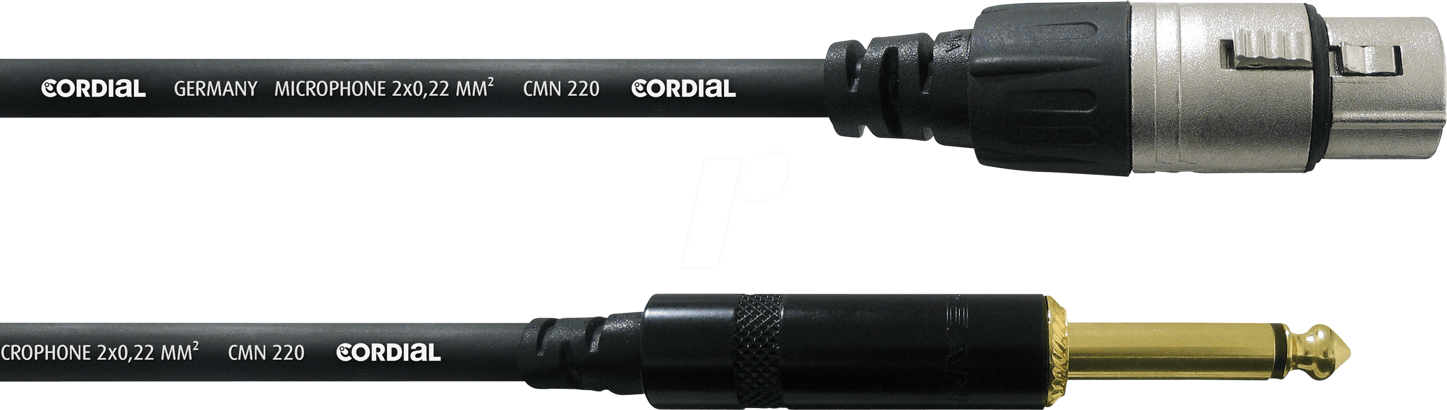 CCM-FP 7,5SW - Mikrofonkabel, XLR Kupplung/ Mono Klinkenstecker, 7,5 m