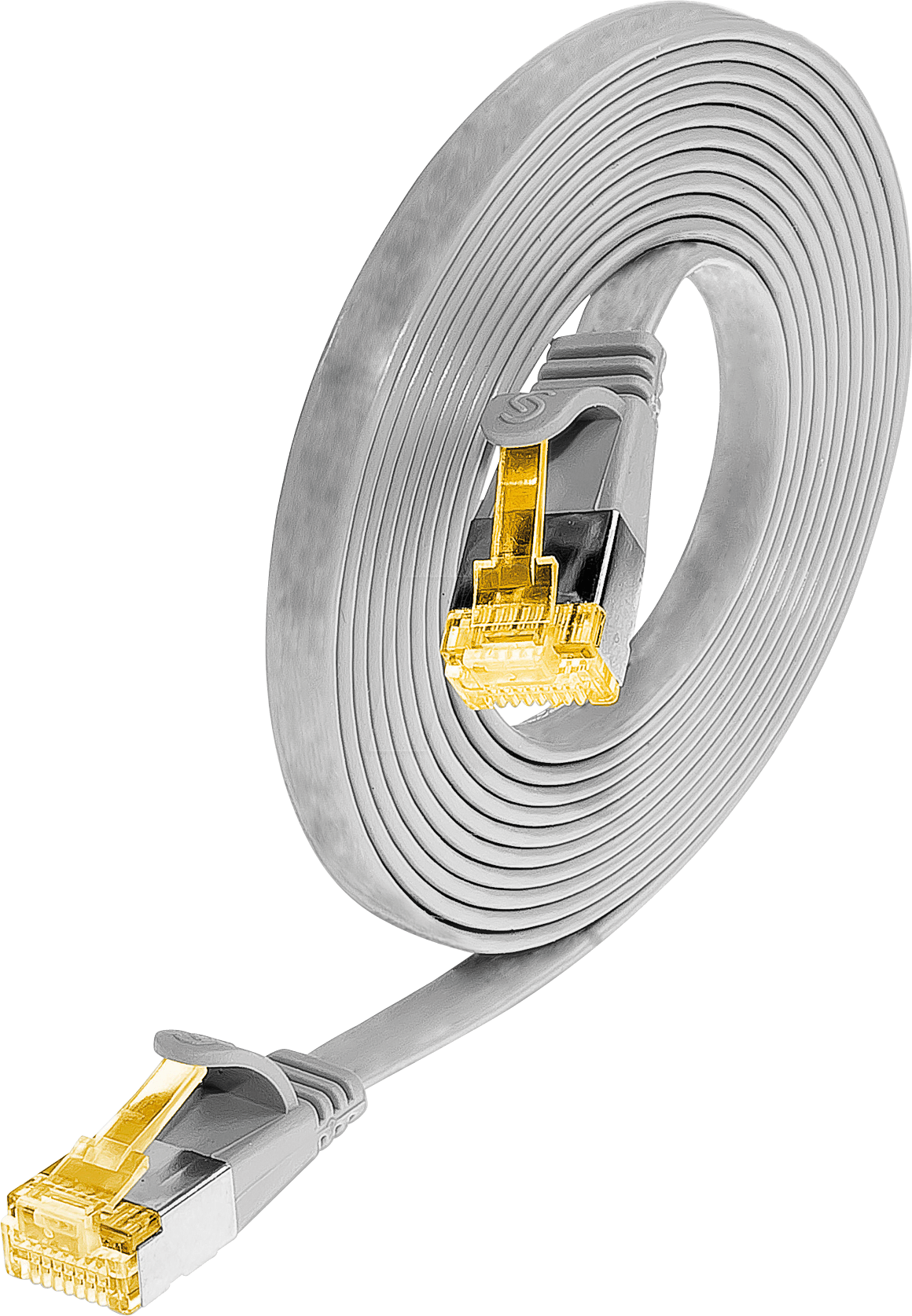 Thumbnail - SLIM S6A 025 GR - Cat.6a SLIM-Patchkabel, U/FTP, 0,25 m, grau