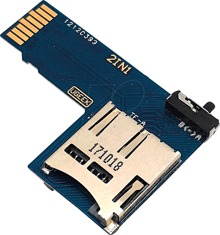 RPI MSD DUAL - Raspberry Pi - microSD-Adapter, dual