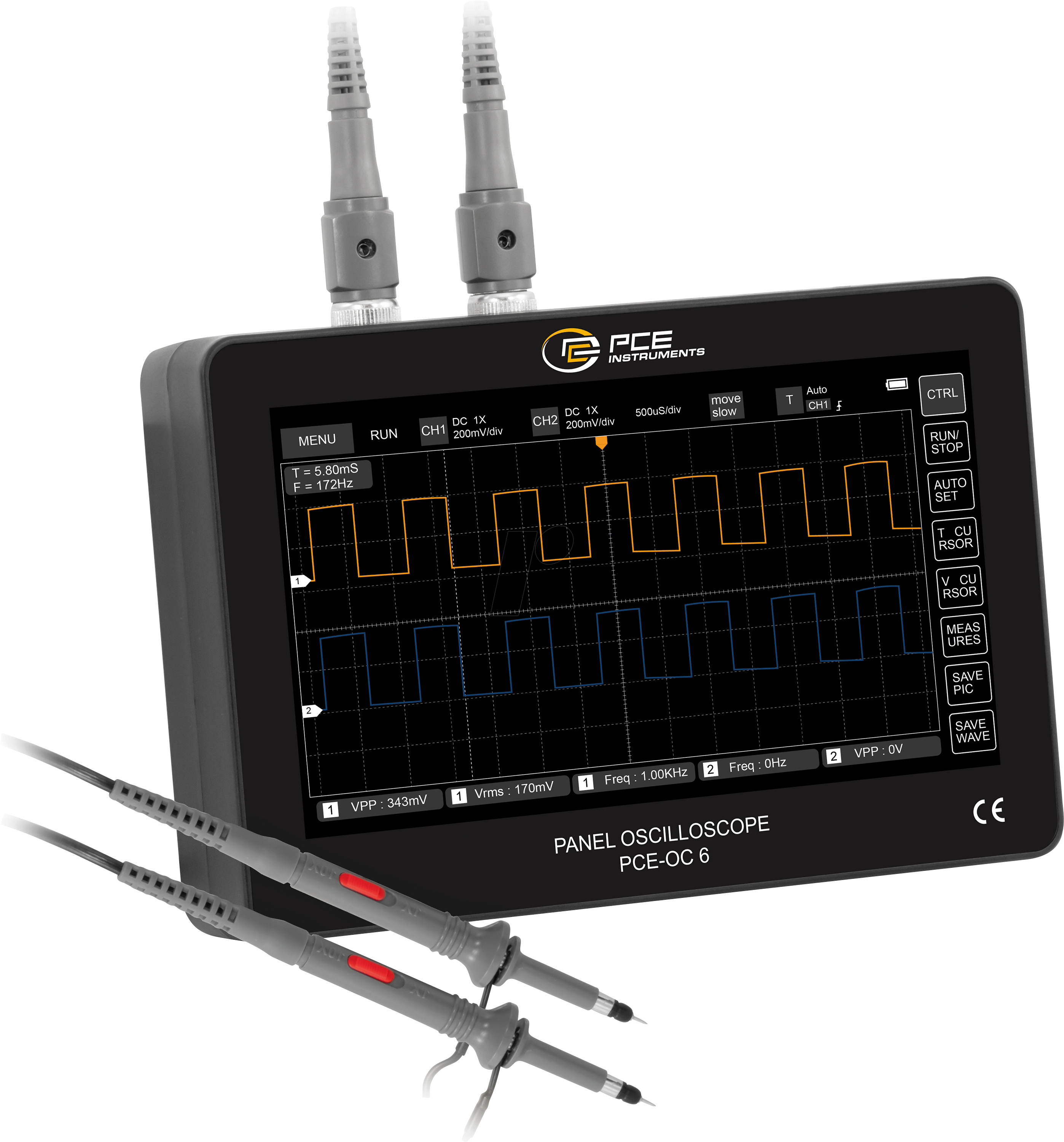 PCE OC 6 - Oszilloskop PCE-OC 6