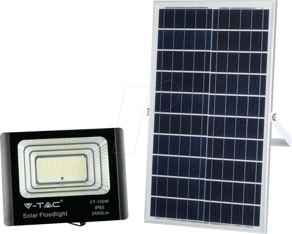 VT-8576 - LED-Flutlicht mit Solarpanel, 35 W, 4000K