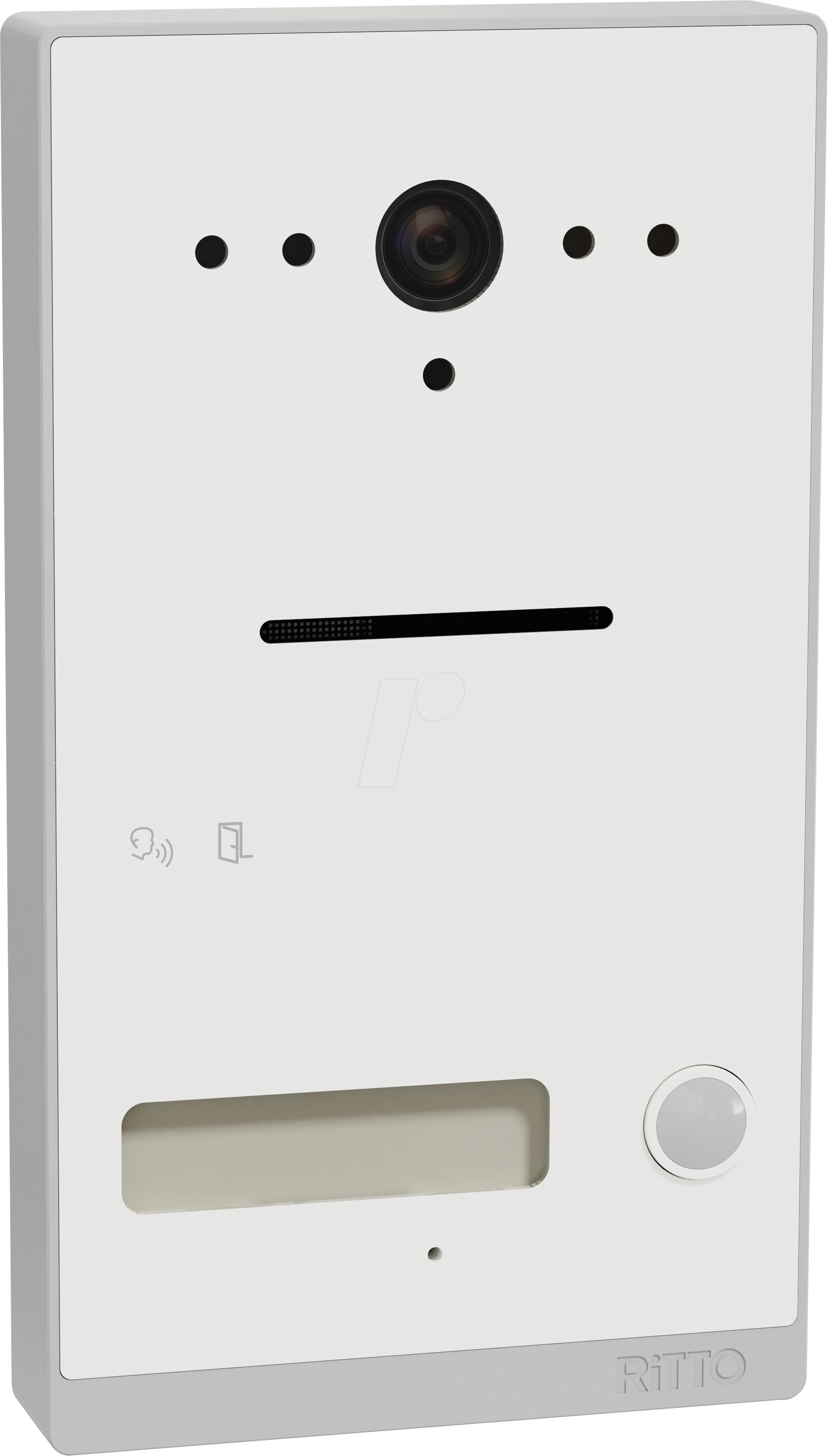 RITTO RGE2015100 - Video-Türsprechanlage für Einfamilienhaus, Aufputz, weiß