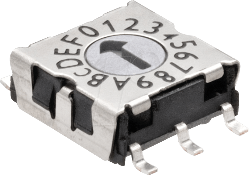 Thumbnail - HA P25 101 - Codierschalter - 10 Pos, SMT 3+3, BCD