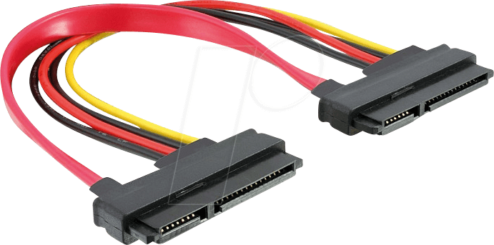 DELOCK 84406 - Kabel SATA 22pin > 22pin Bu/Bu 20cm