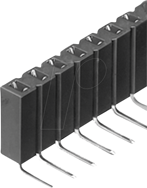 FIS BL3.36Z - Buchsenleiste 2,54mm, 1x36, trennbar, gewinkelt