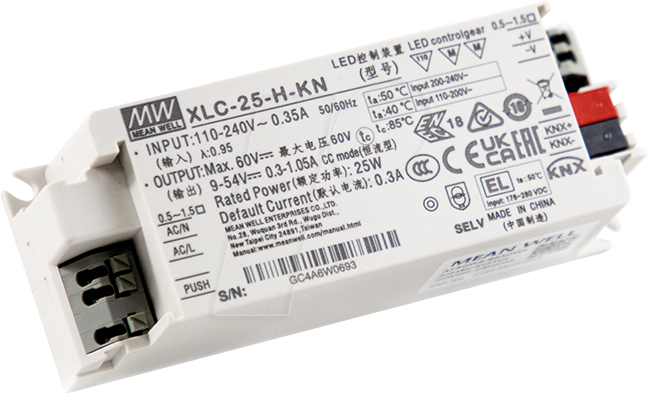 MW XLC-60-H-KN - LED-Netzteil, 60 W, 9 - 54 V, 0,9 - 1,7 A, KNX, CP