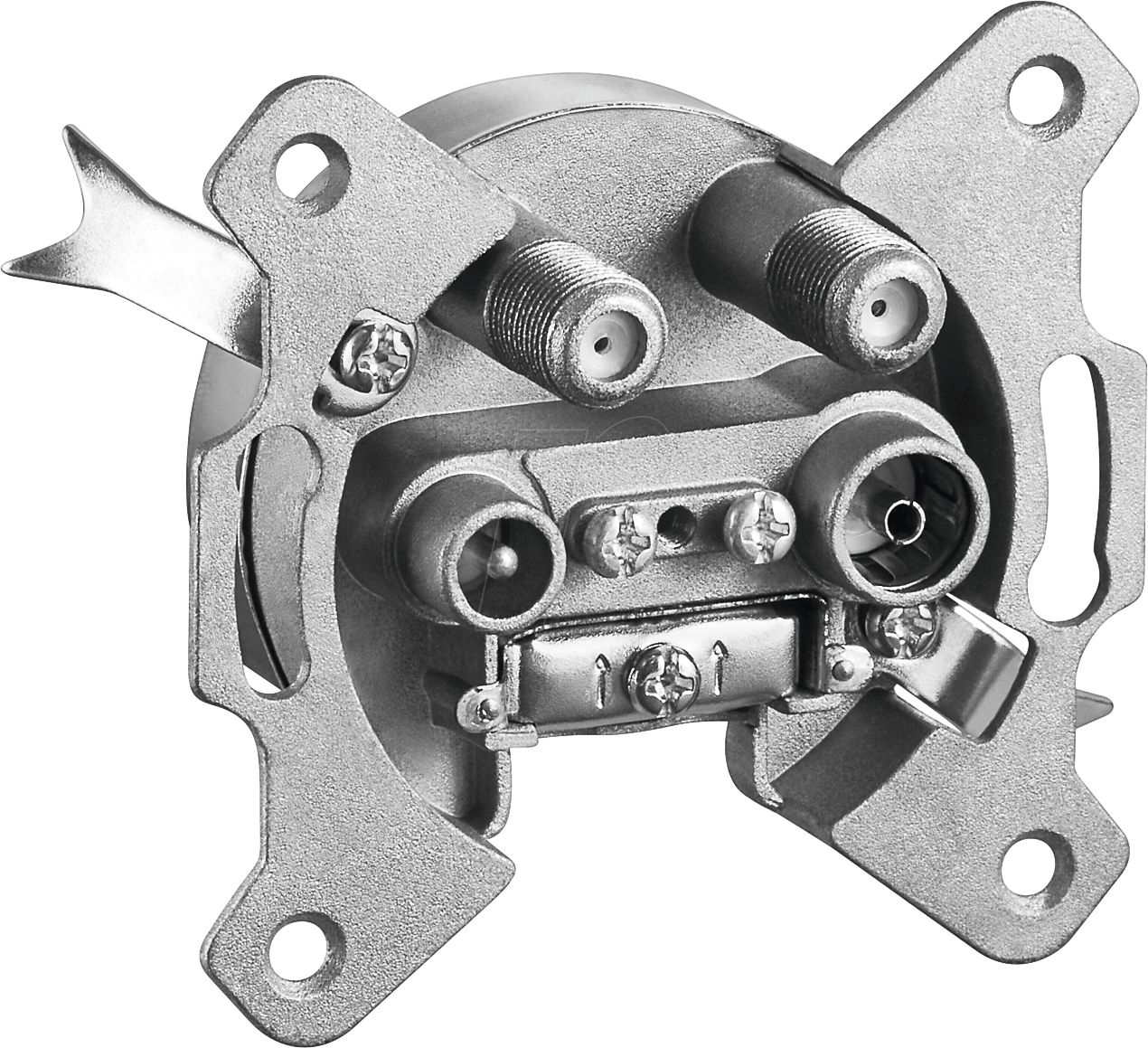 Thumbnail - GOOBAY 67049 - 4-Loch Uni-Antennen-Stich-/Enddose, 2dB