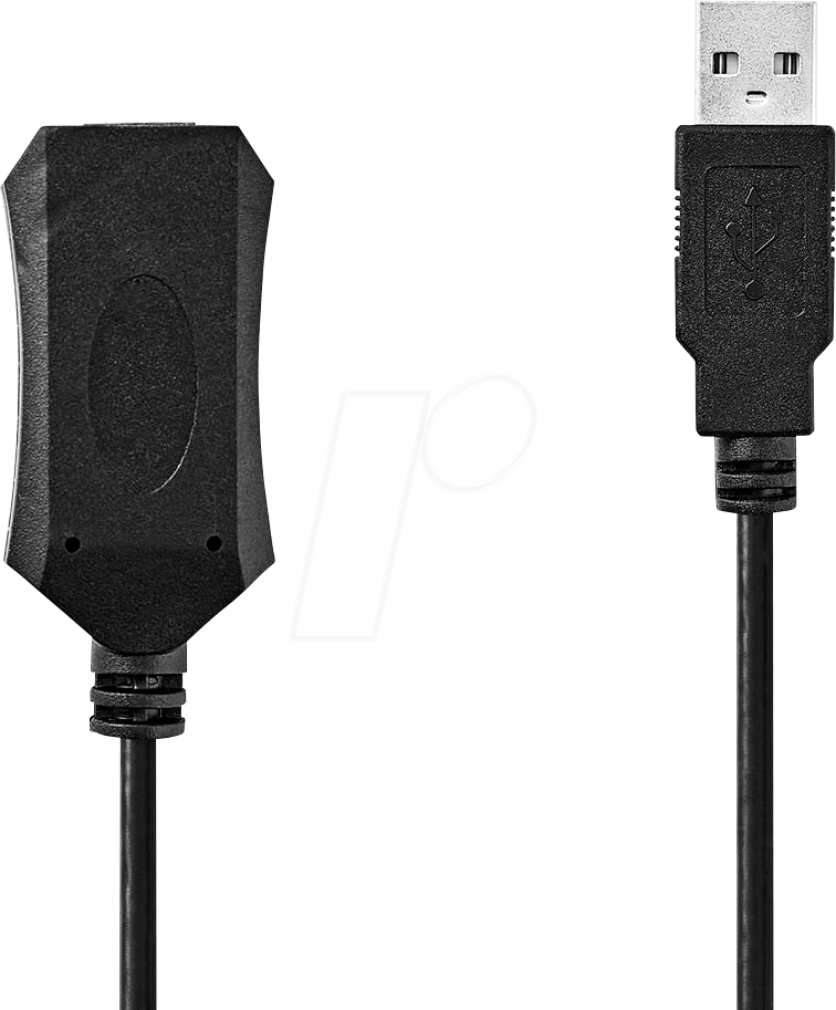 N CCGL60EXTBK50 - USB 2.0 Kabel, A-Stecker > A-Buchse, 5m, Schwarz