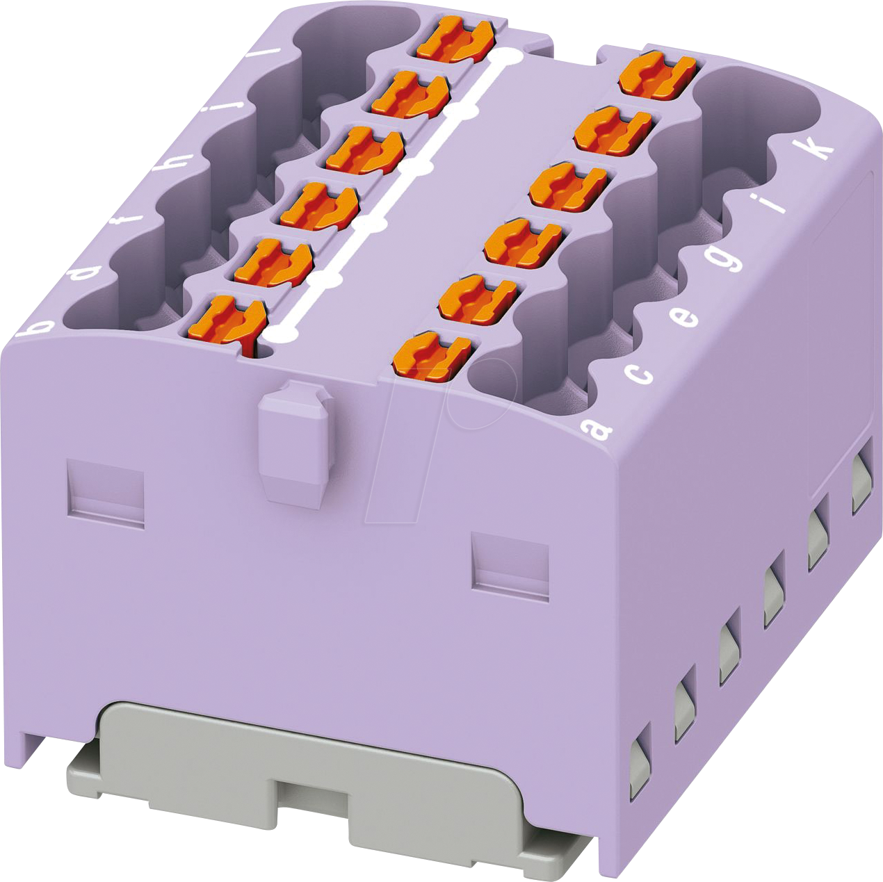 PHOE 3002785 - Verteilerblock PTFIX, 12x1,5, violett