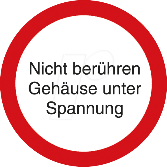 W 74117-1 - Verbotsschilder: Nicht berühren, 30 mm
