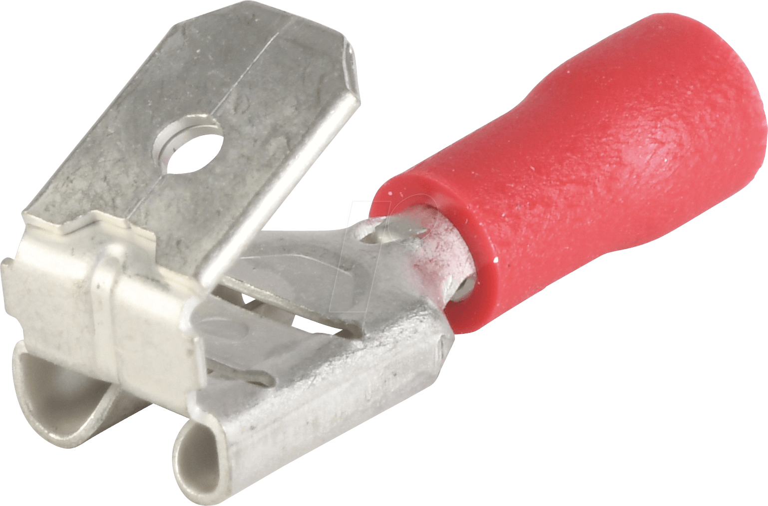 VT FSA-R-6,35 - Flachsteckadapter, Breite: 6,35mm, rot