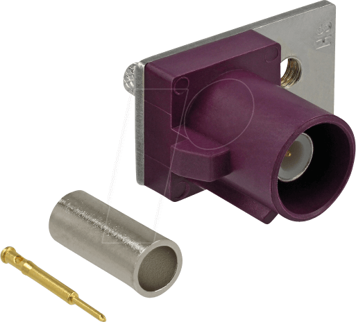 DELOCK 89744 - HF FAKRA D Stecker Federpin zum Crimpen 1 vorgestanztes Loch