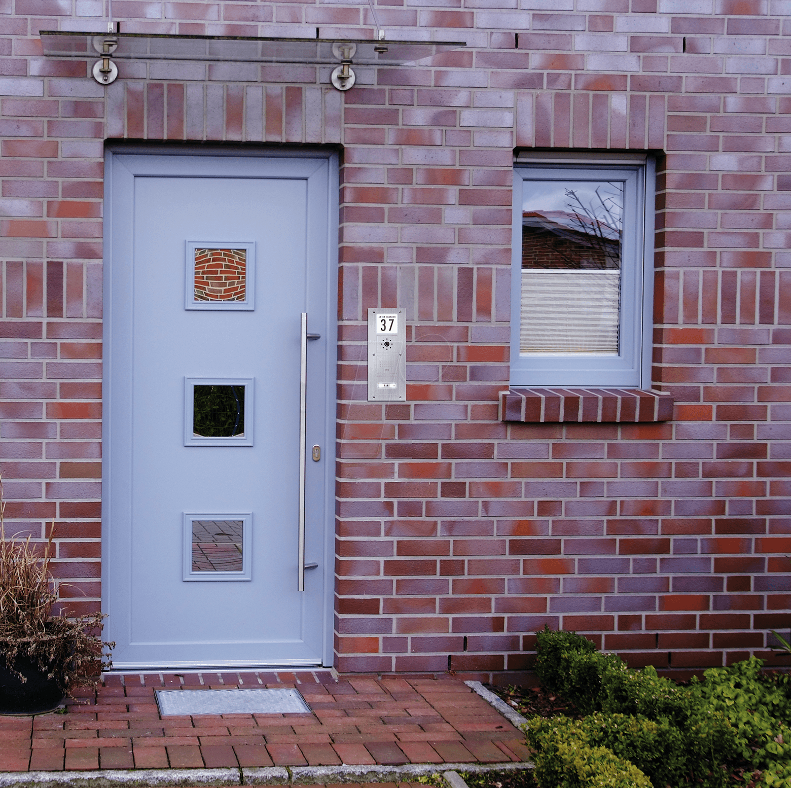 KT 2 EG - Aufputz-Klingeltaster, 2-reihig, Edelstahl