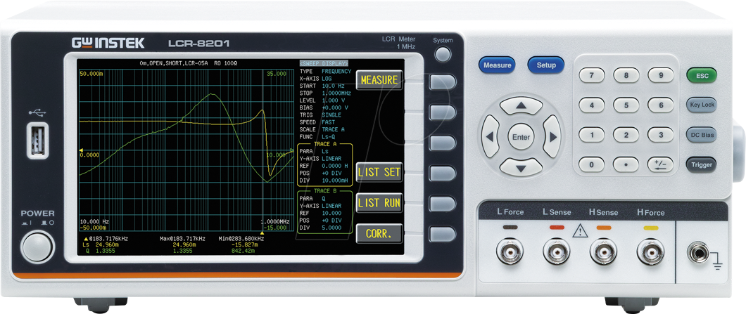 LCR-8201 - LCR-Meter, digital, 10 Hz - 1 MHz