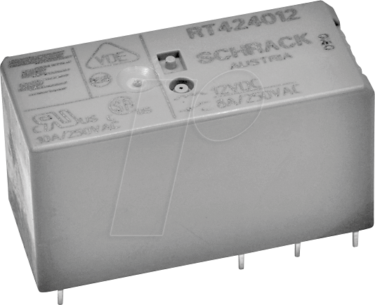 RT424F12B - Leistungsrelais SCHRACK RT2, 12 V DC , 8 A
