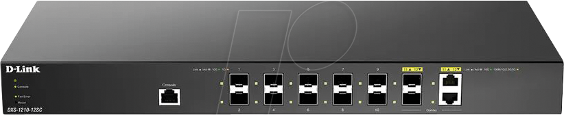 D-LINK X121012SC - Switch, 12-Port, RJ45/SFP+, SFP+