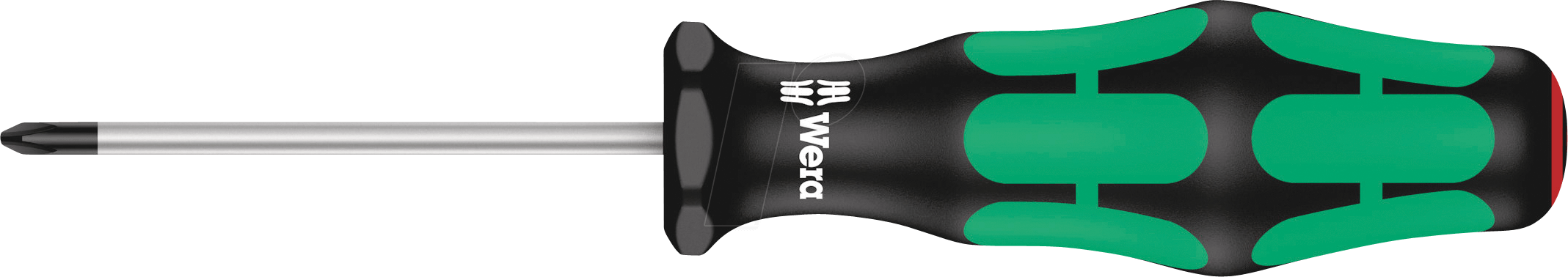 WERA 05008705001 - Schraubendreher Kraftform Plus, Kreuzschlitz (PH), 0