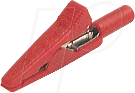 MA 1 S RT - Miniatur-Abgreifklemme, 2 mm, verzinnt, rot