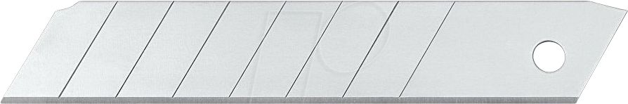 WEDO 7818 - Ersatzklingen, Cuttermesser, 18 mm Abbrechklingen, 10-teilig