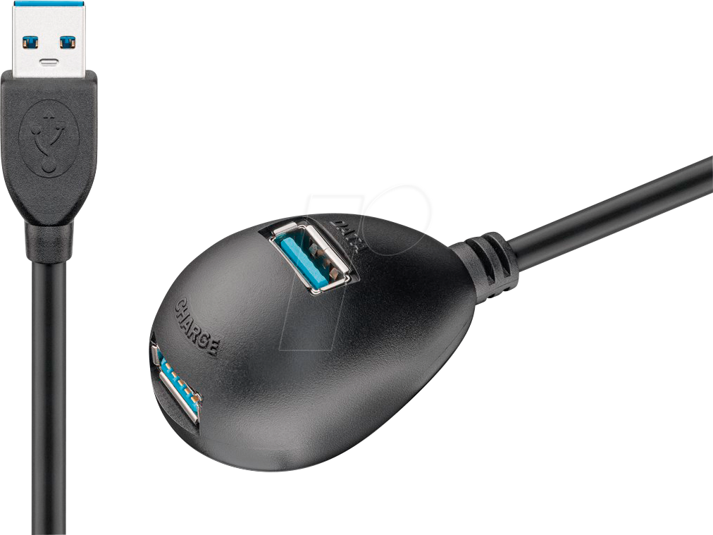 GOOBAY 95918 - USB 5 Gb/s Verlängerungskabel mit Standfuss